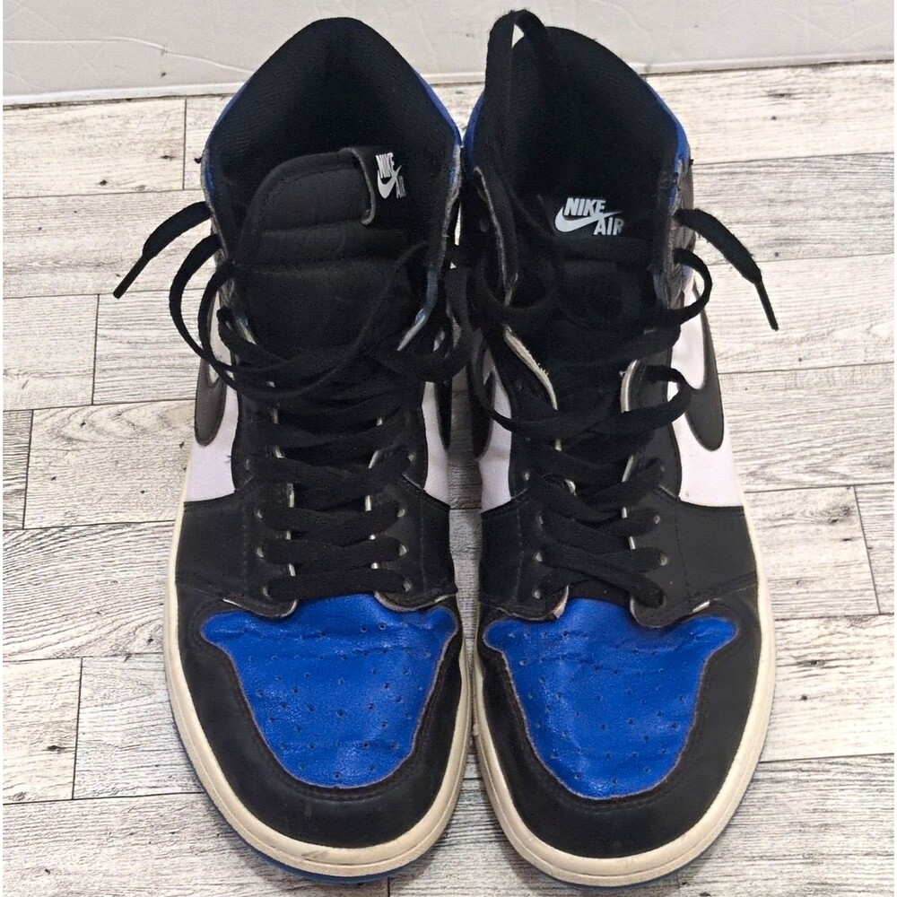 Jordan Air Jordan 1 Men’s High Top Sneakers Black/Blue/White 9.5 Mens 575441-041